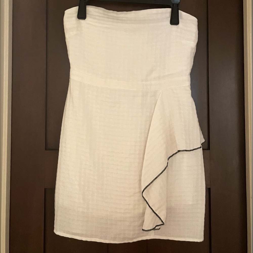 Strapless White Dress